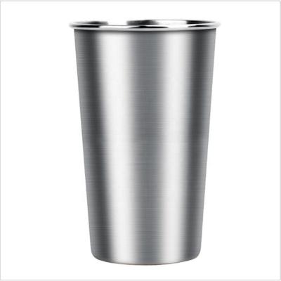 China Viable 500ML Tumbler Beer Mug Stainless Steel Pint Water Cups Travel Cooler Mugs For Milk Beer Coffee for sale