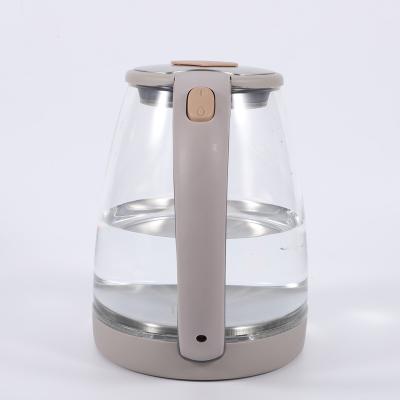 China 360 degree rotation base 1.8 liters glass material safety electric kettle for sale