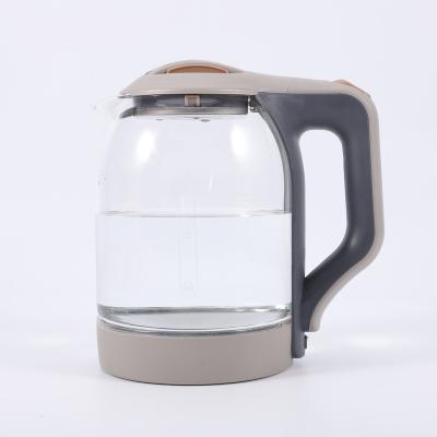 China 360 Degree Rotation Base Kettle Water Coffee Smart Glass Electric Glass Kettle for sale