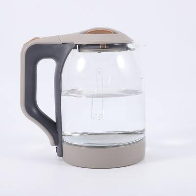 China 360 Degree Rotation Base 1500W 1.8L Borosilicate Glass Electric Kettle for sale