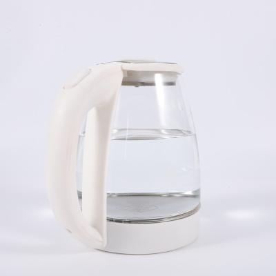 China 360 Degree Kitchen Appliances 1.5L Low Rotation Glass Teapot Factory Price Glass Electric Water Kettle for sale