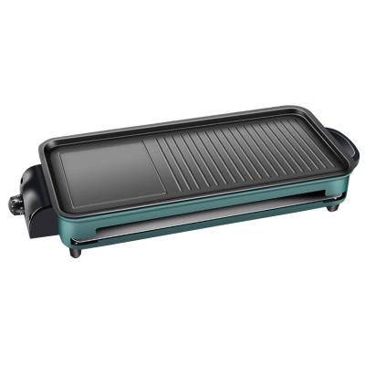 China Detachable Plate Grill Pan Electric Stick Non Coating Electric Grill Pan Smokeless Grill for sale