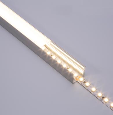 China 2021 17mm Warm Thin Linear Ledwide Channel Deep Decorations Led Heatsink With PMMA Diffuser For Outdoor Mounted for sale