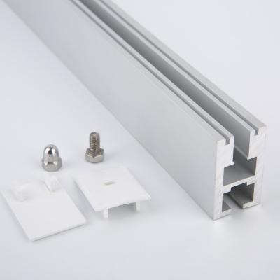 China Decorations Glass Aluminum Signage Led Fixture Channel Profile for sale