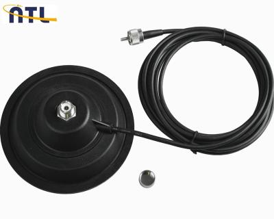 China Industrial Mobile Antenna Mount Base Strong Magnet Mount Base With 5meter RG-58/U Coaxial Cable PL259 Connector for sale