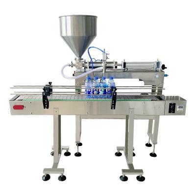 China Hot automatic 100-1000ml beverage filling machine with assembly line low price solution bottle filling machine glass water filling machin for sale