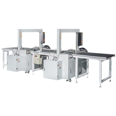 China Automatic Beverage Packing Machine 102B Two Combined Upset PP Melt Binding Belt Hot Press for sale