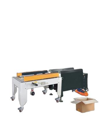 China Beverage Milozenge semi-automatic carton folding bottom sticker tape-type box sealing machine for sale