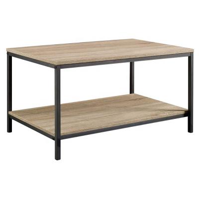 China Modern Home Furniture Modern Cheap Wood And Metal Coffee Table for sale