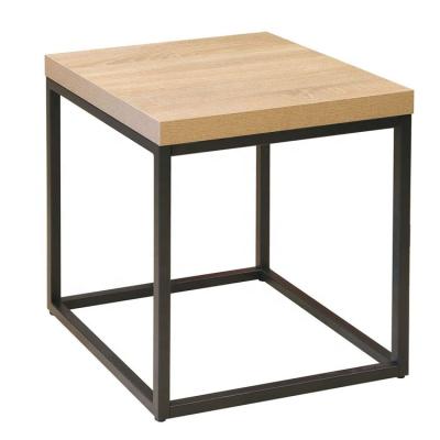 China Contemporary Living Room Furniture Modern Wood And Metal Cheap Side End Table for sale