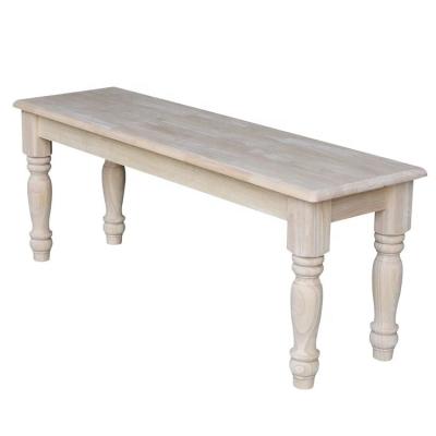 China Unfinished Vintage Natural Farmhouse Wood Bench (Other) Adjustable for sale