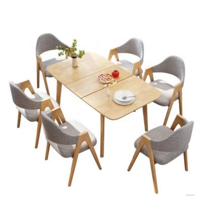 China Wholesale Adjustable Modern Folding Solid Wood Dining Table (The Other) Extendable in Natural Color for Dining Room for sale