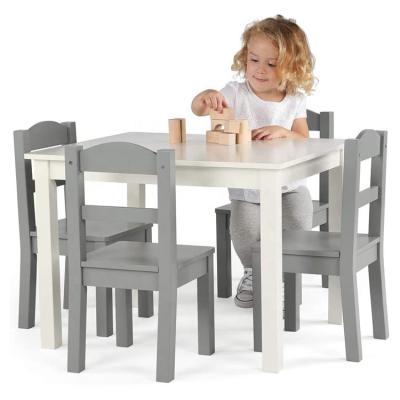 China Modern Kids Bedroom Furniture Set Wholesale Modern Wooden Kids Table And Chair for sale