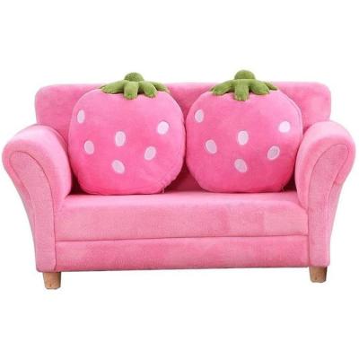 China Children's Modern Small Sofa Mini Korean Cartoon Strawberry Nappy Baby Room Decorate Sofa Cartoon Seat for sale