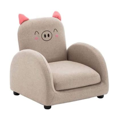 China Modern Children's Wooden Sofa Seat Single Sofa Armchair Kids Sofas, Cartoon Children's Sofa Baby Upholstered Washable Cover Removable for sale