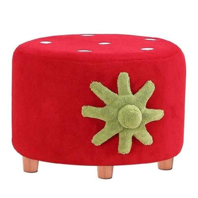 China Modern Children's Sofa Stool, Simple Red Sofa Stool Bedroom Home Creative Small Stool for sale