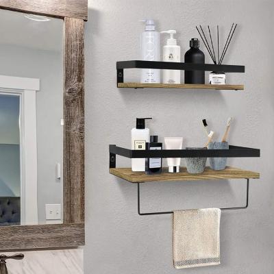 China Bathroom Wall Standing Floating Shelf Over Toilet Wall Mount Or Organizer for sale