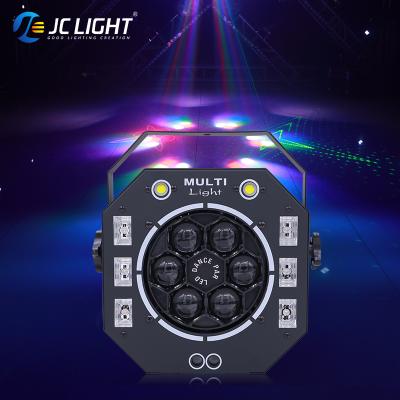 China KTV Mini Portable Multi Color Strobe Bee Eye 6pcs 4in1 Gobo Effect Light Home Party DJ Disco Bar Laser Projector Lights à venda