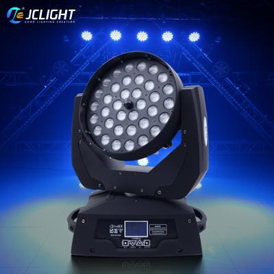 China Wedding Newcomer Ring Control Wedding Events Dj Stage 36x18w Rgbwa UV 6in1 Zoom Led To Wash Moving Head Light for sale