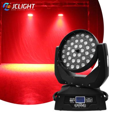 China Wedding Moving Head Light 36*10w 12w 15w 18w Zoom In Wash Rgbwa UV Club DJ Led Moving Beam Stage Light for sale