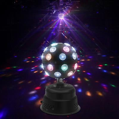 China 50w Bar Stage Ktv Disco Moving Head Audio Control Rotating Remote Strobe Led Crystal Magic Ball Laser Light For Home for sale