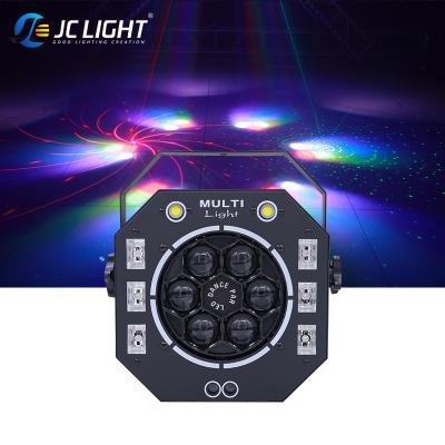 China KTV Stage Disco Light 4in1 Perform UV Laser Stage Light Mini Beam For Disco Dj Ktv Strobe Six Color Bee Light Multi Eye for sale