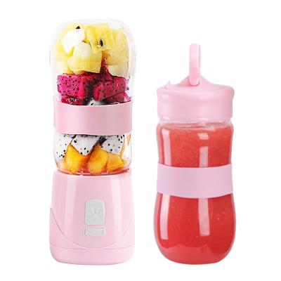 China Car Double cup portable juicer small home mini juicer USB charging electric juicer Multi-functional travel blender for sale