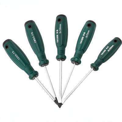 China Multifunctional Plastic Hardware Tool Small Cross Head Manual 3*75 Screwdriver for sale