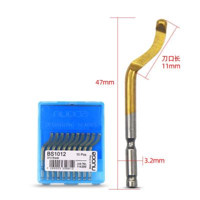 China Deburring and Trimming BS1012 Gold Cheap Hot Sale Hardware Cutting Tools Home Bearing Spiral Deburring Knife for sale