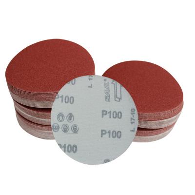 China Polishing Equipment Tools 5 Inch Flocking Base Paper Sanding Discs Polishing Sheet Roll Sandpaper for sale