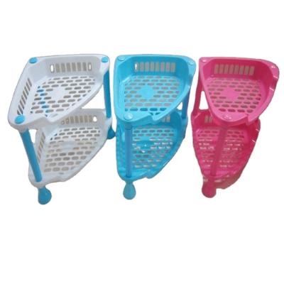 China Multifunctional High Quality Stable Storage Rack Strong Plastic Light Duty Foldable Kitchen Viable for sale