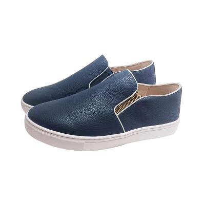 China Hot Sale Breathable Women Loafers Slip On Genuine Leather Casual Shoes Sock Sneakers For Lady for sale