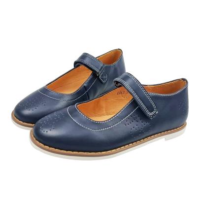 China Casual Style Shoes Kids Mary Jane Flats For Girls Genuine Leather Shoes for sale