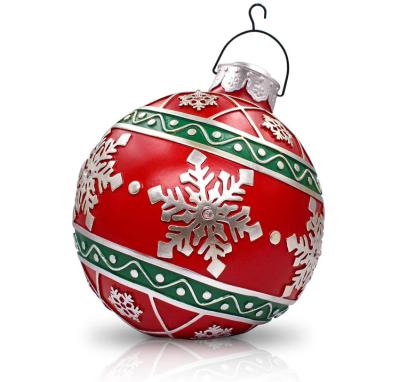 China Battery Operated Led Snowflake Resin Christmas Ball Ornaments Gaint Xmas Tree Decoration Lights Strong Party Decor Atmosphere Home for sale