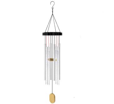 China Modern Outdoor Lighting Fixtures Heating Gifts Tubes Solar WindChimes RGB LED Lights Outdoor Hanging Memorial Wind Chimes 8 for sale