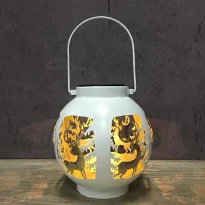 China Solar Lantern Garden Party Christmas Lantern Led Light Outdoor Bright White Lamp for sale