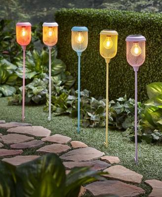 China IP44 Garden Outdoor Solar Garden Stake Decorative Lights For Yard Solar LED Bulb Lighting for sale