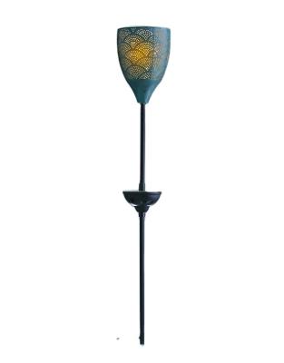 China Solar Garden Metal LED Stake With Waterproof Warm White Brass Cavity Shape LED Pathway Light for sale