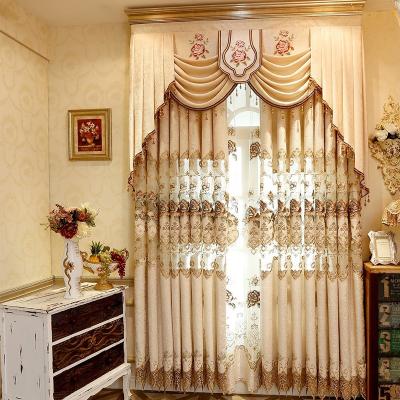 China Blackout Embroidery Curtains Turkish Tulle Embroideries Curtain for sale