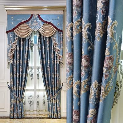 China High Quality Sheer Blackout New Design China Manufacture Damask Jacquard Jacquard Window Curtains Drapery Set For Out Door Bedroom Home Living Room for sale