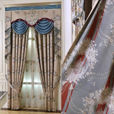 China Blackout Jacquard Design Window Curtain For Living Room for sale