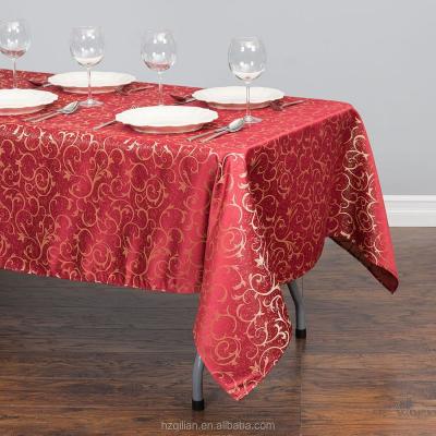 China Wholesale High Quality Cheap Jacquard Damask Tablecloth From Oilproof China Supplier for sale