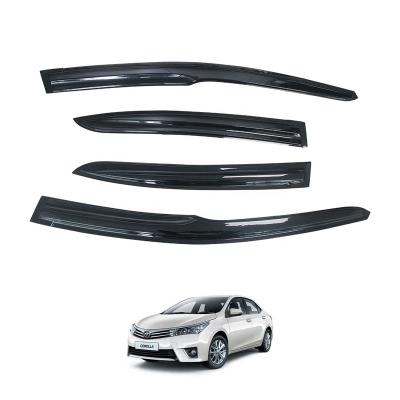 China Custom Sports In The Channel Roof Vent Shade Wind Deflector Sun Rain Guard Car Side Rear Window Sun Shade For Toyota for sale