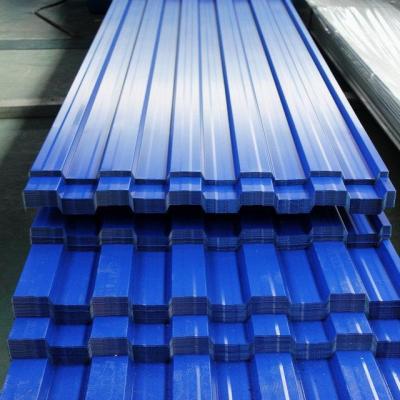 China Construction Decorative Porcelain Zinc Coated Color Roofing Corrugated Galvanized Steel Sheets for sale