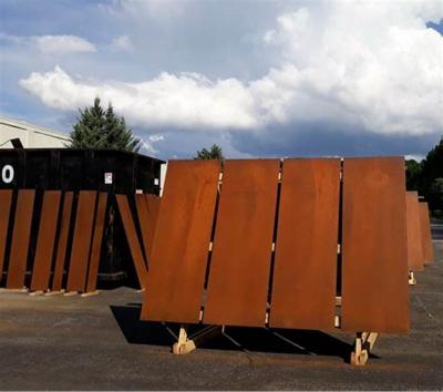 China Architecture A588 GradeC corten steel sheet weather resistant diamond plate panel for sale