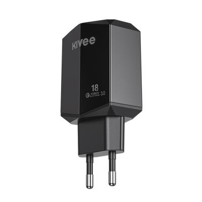 China High Quality KIVEE Mobile Phone 20w 18w Palladium USB Wall Charger QC3.0 Charger 18w Palladium Wall Fast Charger For iPhone for sale