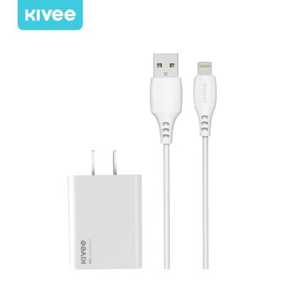 China Mobile Phone Tablet Charging KIVEE AC29 Charger With 2.4A Micro Cable Charger Set Good Quality USB Charger for sale