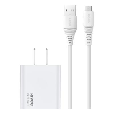 China Cheapest Mobile Phone Tablet Charging KIVEE AC15 Charger 2.1A USB Wall Charger for SAMSUNG for HUAWEI for iPhone for Oppo for Vivo for sale