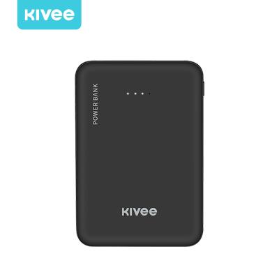 China High Capacity KIVEE PT609 5000mah Mini Portable Power Bank with LED Display for iPhone for Android for sale