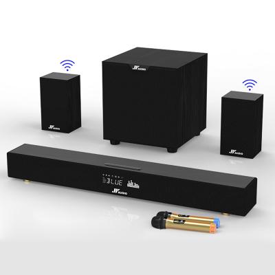 China Wireless System 5.1 Channel Home Cinema System Sound Bar With 8 Inch Passive Subwoofer And Pair Surround Speakers Include Remote Control for sale